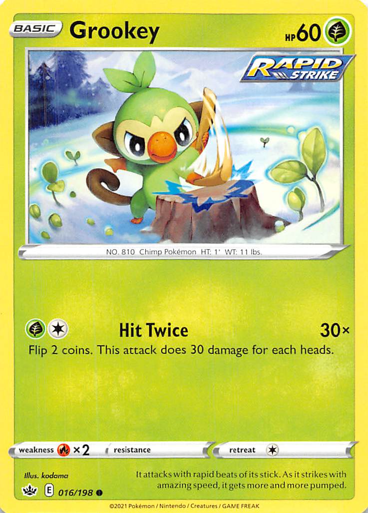 Grookey (016/198) [Sword & Shield: Chilling Reign] | Exor Games Truro