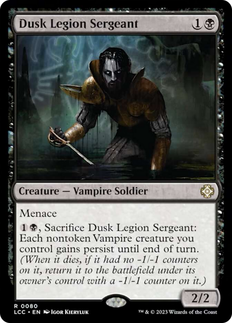 Dusk Legion Sergeant [The Lost Caverns of Ixalan Commander] | Exor Games Truro