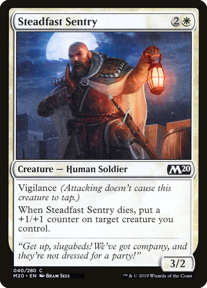 Steadfast Sentry [Core Set 2020] | Exor Games Truro
