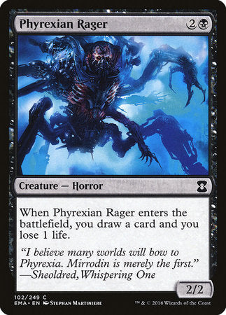 Phyrexian Rager [Eternal Masters] | Exor Games Truro