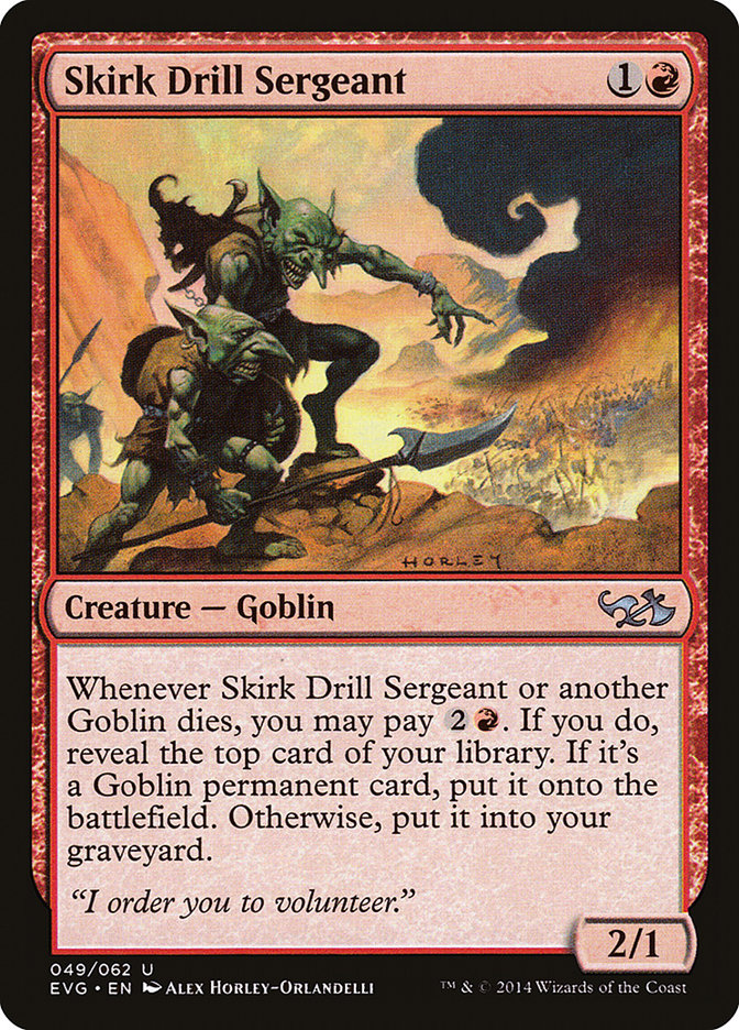 Skirk Drill Sergeant (Elves vs. Goblins) [Duel Decks Anthology] | Exor Games Truro