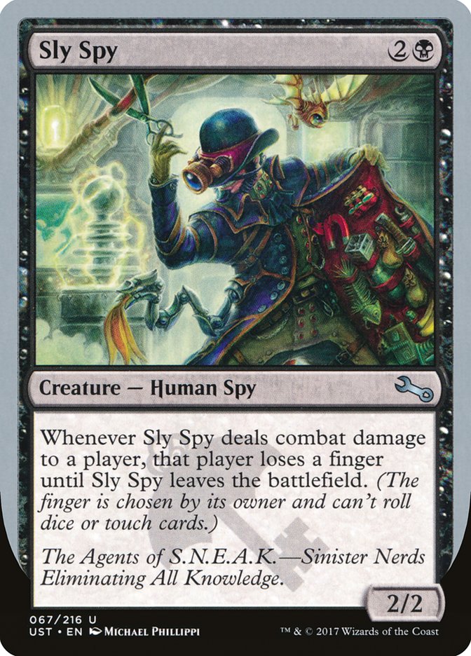 Sly Spy ("Sinister Nerds Eliminating All Knowledge") [Unstable] | Exor Games Truro
