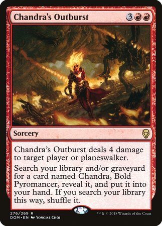 Chandra's Outburst [Dominaria] | Exor Games Truro