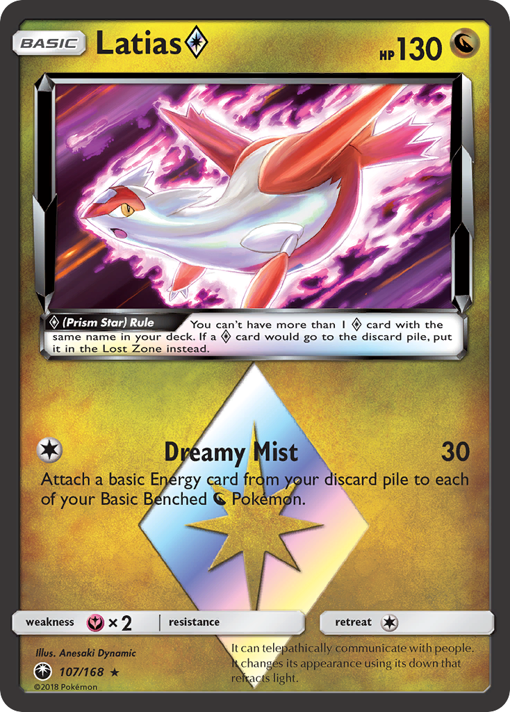 Latias (107/168) (Prism Star) [Sun & Moon: Celestial Storm] | Exor Games Truro