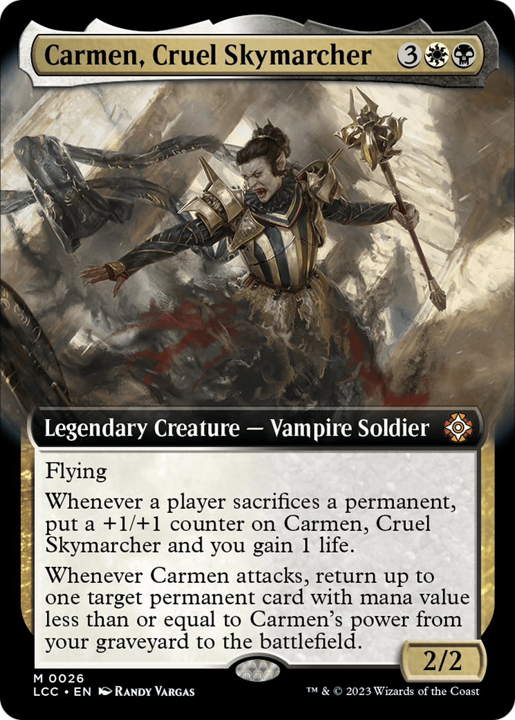 Carmen, Cruel Skymarcher (Extended Art) [The Lost Caverns of Ixalan Commander] | Exor Games Truro