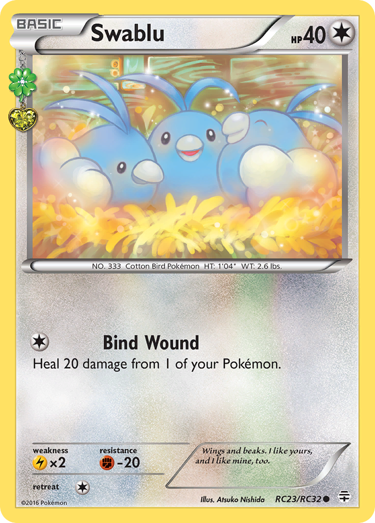 Swablu (RC23/RC32) [XY: Generations] | Exor Games Truro