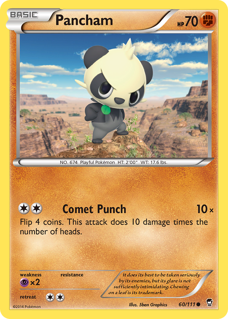 Pancham (60/111) [XY: Furious Fists] | Exor Games Truro