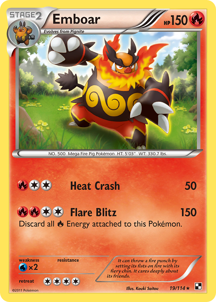 Emboar (19/114) [Black & White: Base Set] | Exor Games Truro