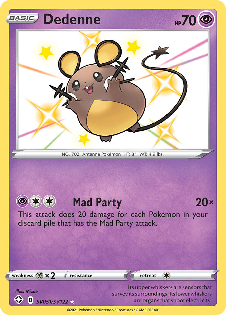 Dedenne (SV051/SV122) [Sword & Shield: Shining Fates] | Exor Games Truro