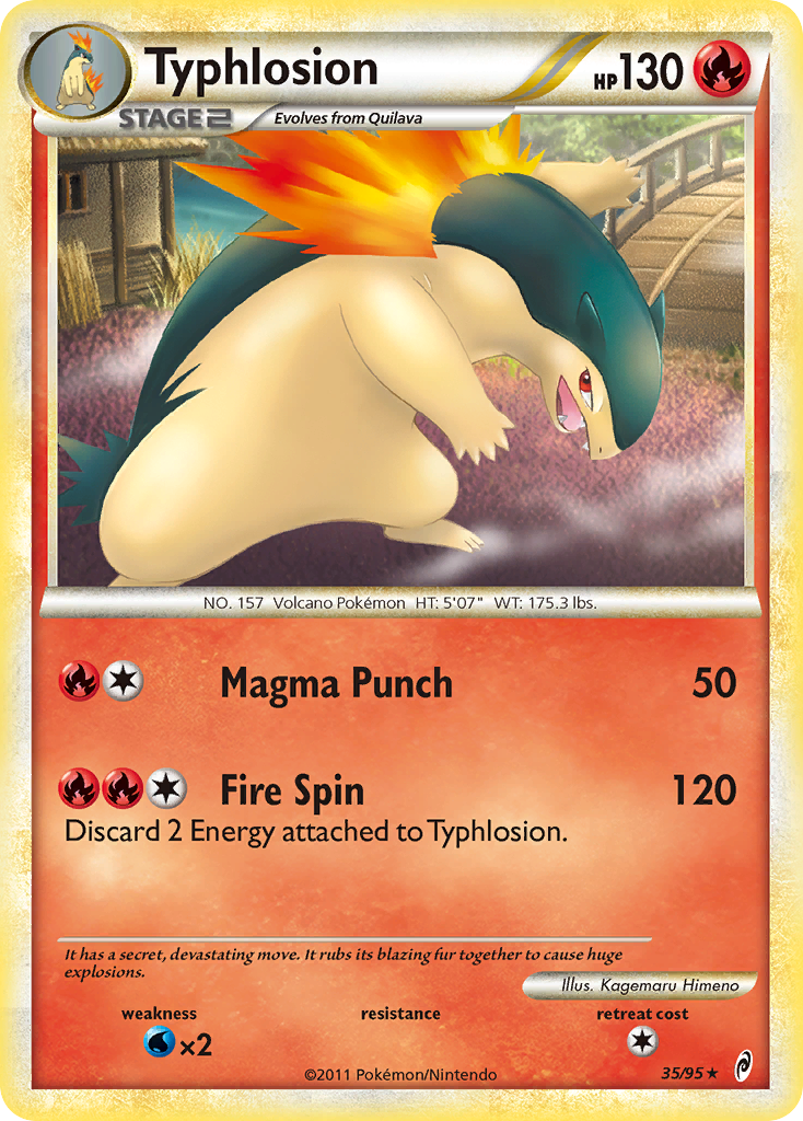 Typhlosion (35/95) [HeartGold & SoulSilver: Call of Legends] | Exor Games Truro