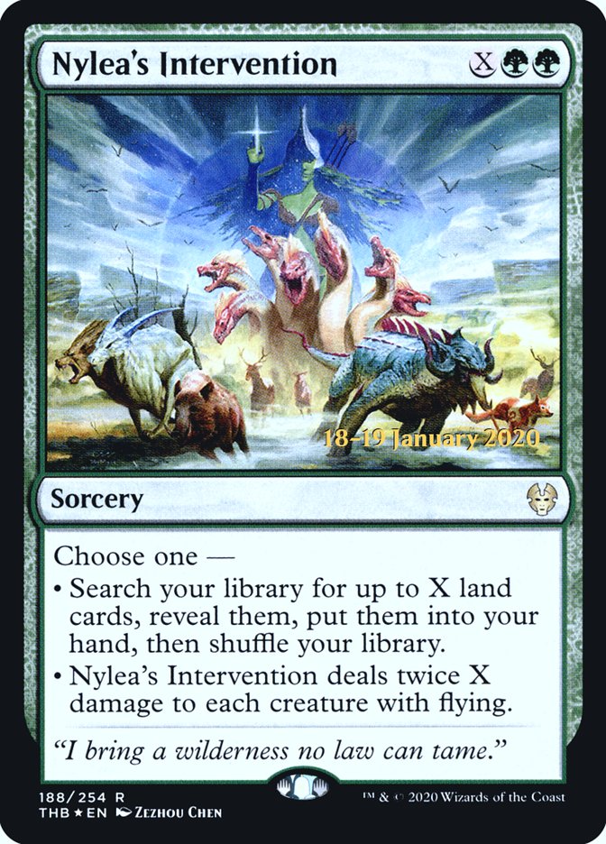 Nylea's Intervention [Theros Beyond Death Prerelease Promos] | Exor Games Truro