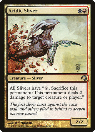 Acidic Sliver [Premium Deck Series: Slivers] | Exor Games Truro