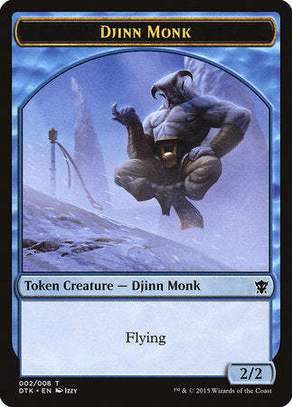 Djinn Monk Token [Dragons of Tarkir Tokens] | Exor Games Truro