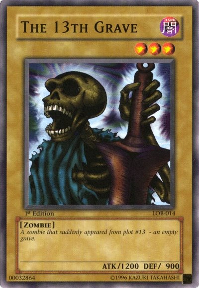 The 13th Grave [LOB-014] Common | Exor Games Truro