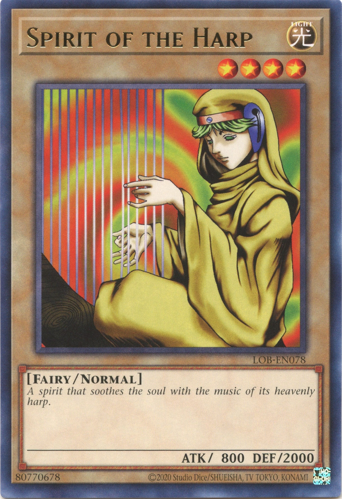 Spirit of the Harp (25th Anniversary) [LOB-EN078] Rare | Exor Games Truro