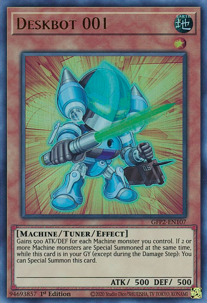 Deskbot 001 [GFP2-EN107] Ultra Rare | Exor Games Truro