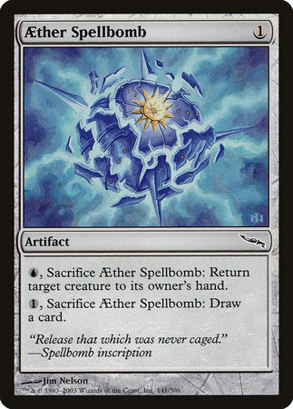 Aether Spellbomb [Mirrodin] | Exor Games Truro