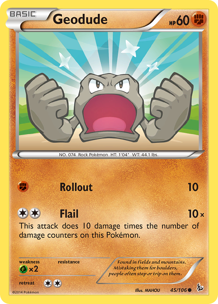 Geodude (45/106) [XY: Flashfire] | Exor Games Truro