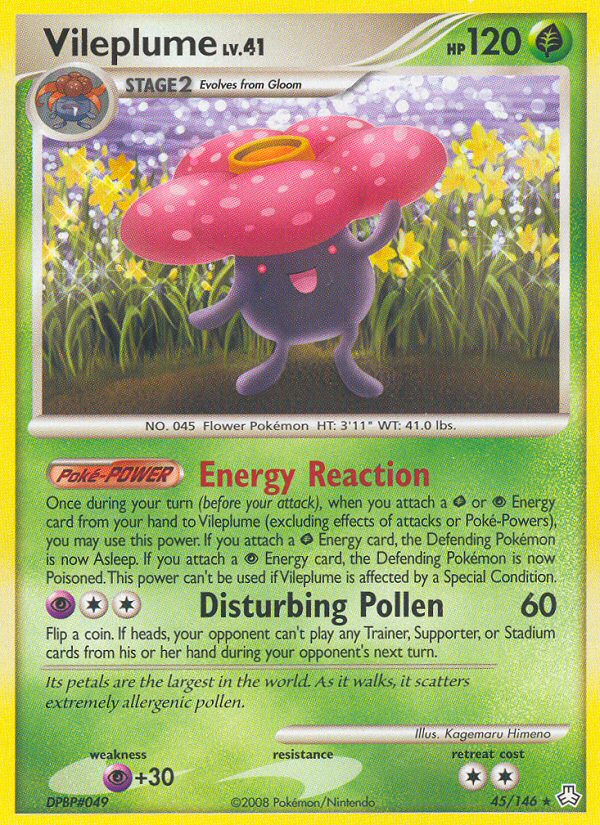 Vileplume (45/146) [Diamond & Pearl: Legends Awakened] | Exor Games Truro