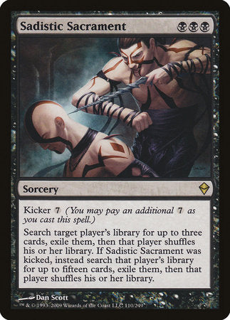 Sadistic Sacrament [Zendikar] | Exor Games Truro