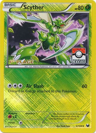 Scyther (4/108) (League Promo 1st Place) [Black & White: Dark Explorers] | Exor Games Truro