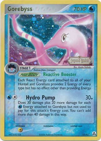Gorebyss (17/92) (Stamped) [EX: Legend Maker] | Exor Games Truro