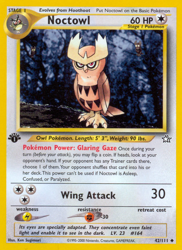 Noctowl (42/111) [Neo Genesis 1st Edition] | Exor Games Truro