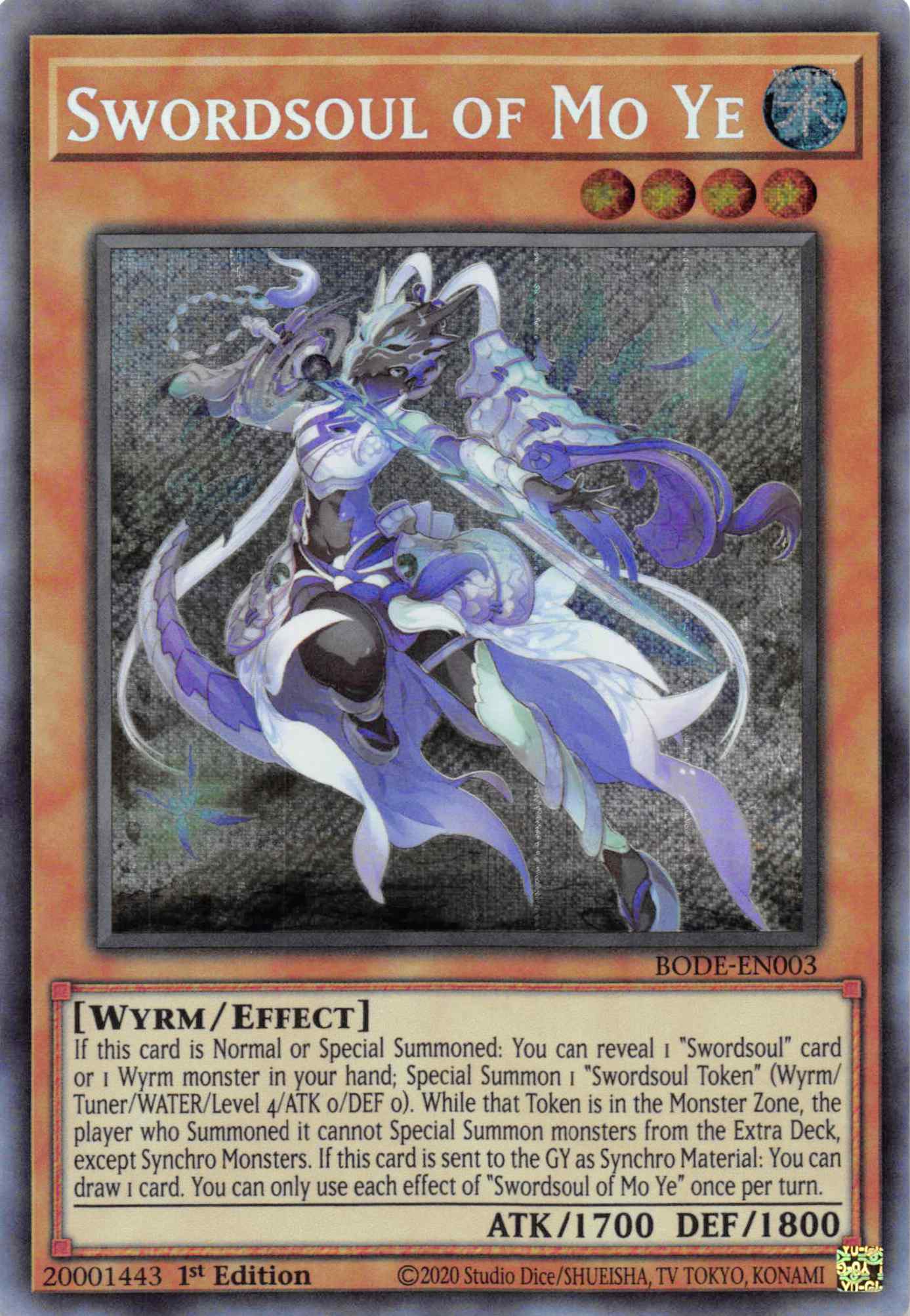 Swordsoul of Mo Ye [BODE-EN003] Secret Rare | Exor Games Truro