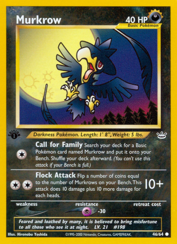 Murkrow (46/64) [Neo Revelation 1st Edition] | Exor Games Truro