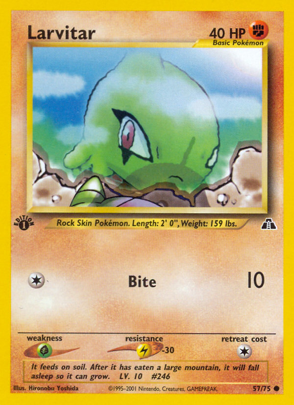 Larvitar (57/75) [Neo Discovery 1st Edition] | Exor Games Truro