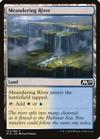 Meandering River [Core Set 2019] | Exor Games Truro