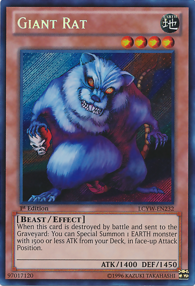 Giant Rat [LCYW-EN232] Secret Rare | Exor Games Truro