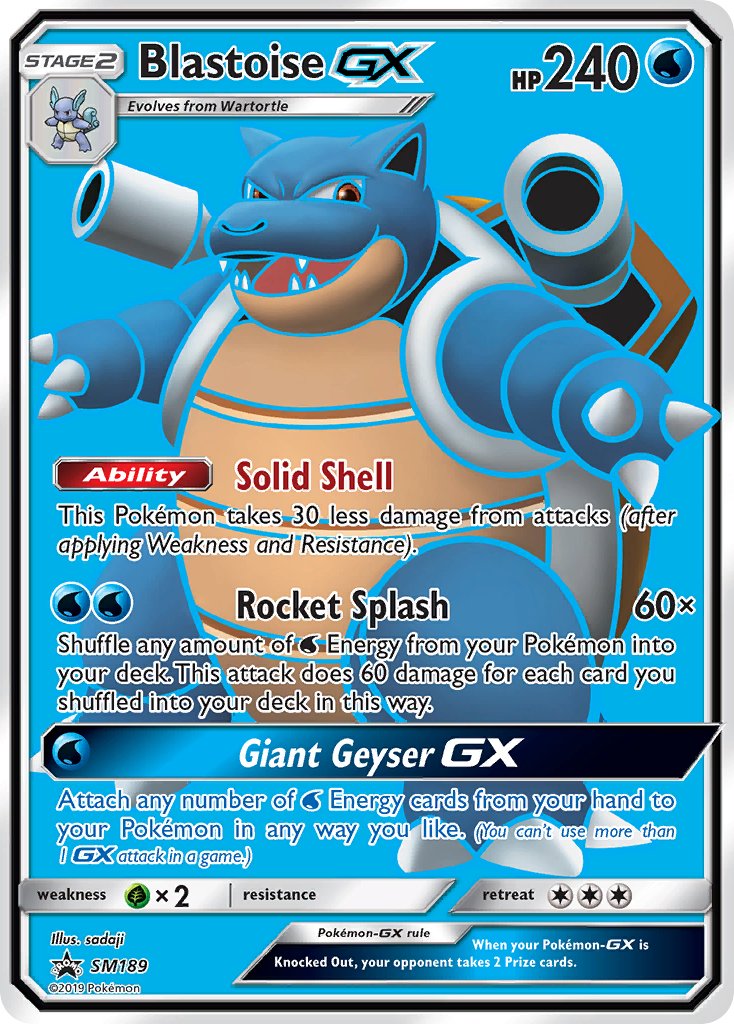 Blastoise GX (SM189) [Sun & Moon: Black Star Promos] | Exor Games Truro