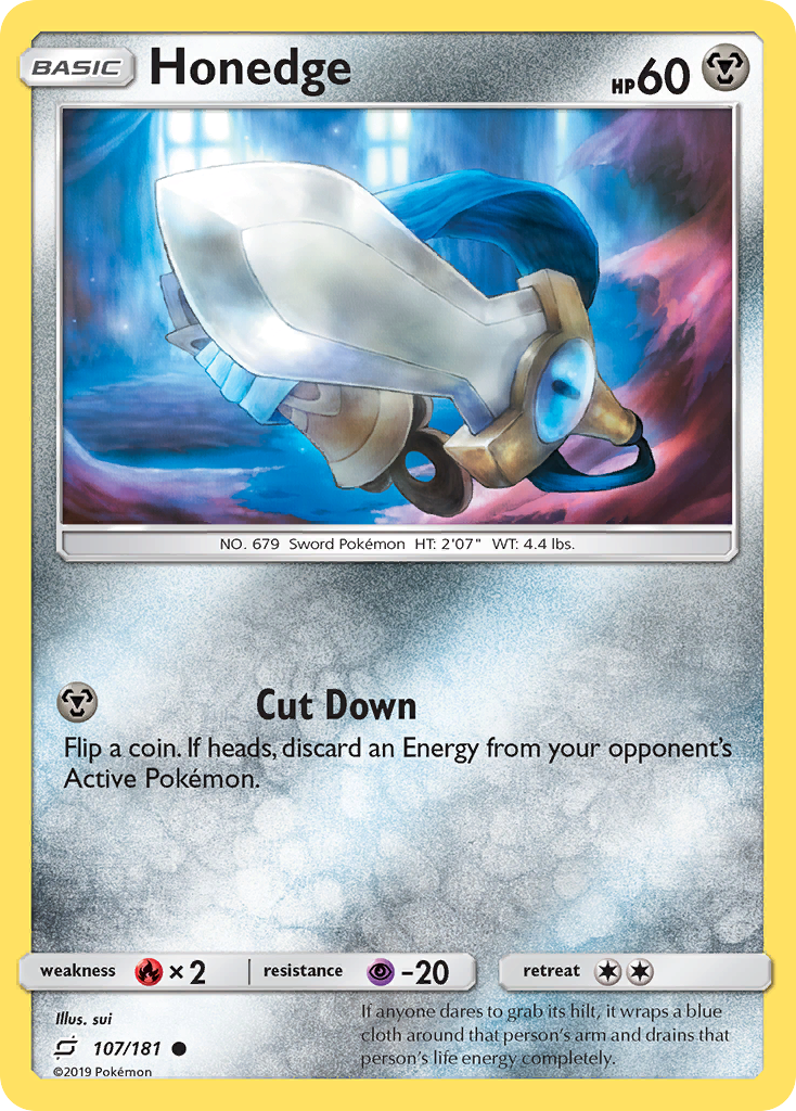 Honedge (107/181) [Sun & Moon: Team Up] | Exor Games Truro