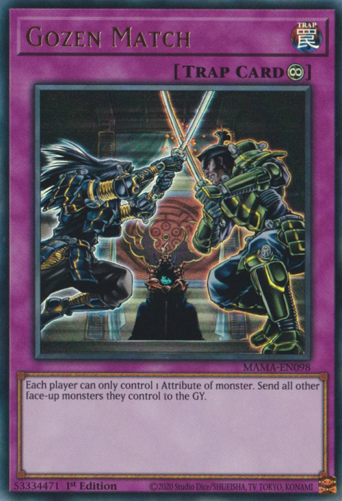 Gozen Match [MAMA-EN098] Ultra Rare | Exor Games Truro