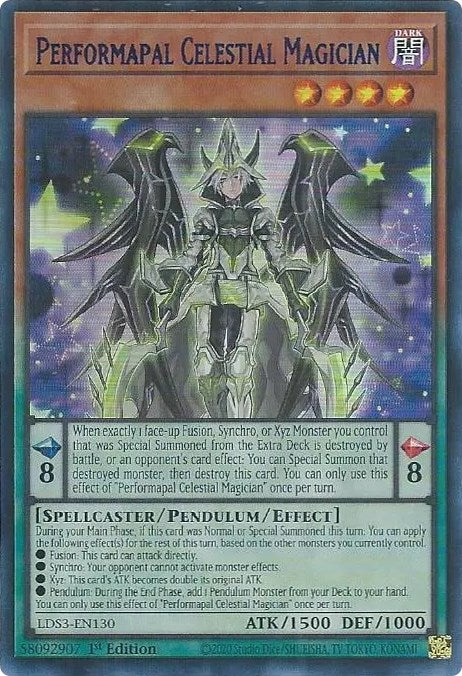 Performapal Celestial Magician (Blue) [LDS3-EN130] Ultra Rare | Exor Games Truro