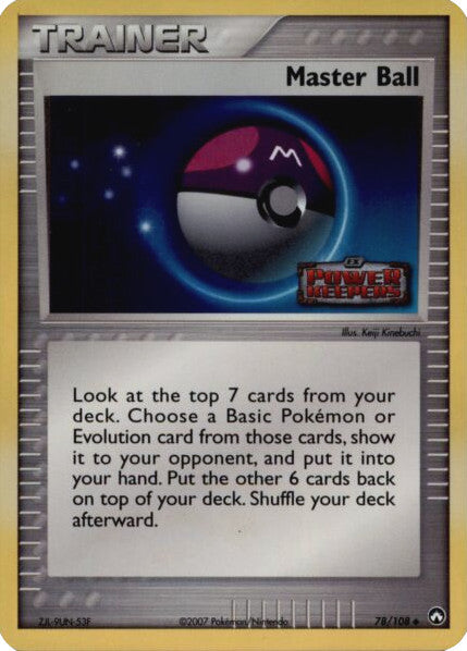 Master Ball (78/108) (Stamped) [EX: Power Keepers] | Exor Games Truro