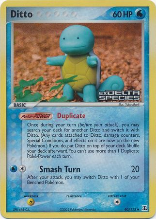 Ditto (40/113) (Stamped) [EX: Delta Species] | Exor Games Truro