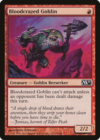 Bloodcrazed Goblin [Magic 2011] | Exor Games Truro