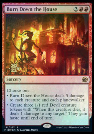 Burn Down the House [Innistrad: Midnight Hunt Prerelease Promos] | Exor Games Truro