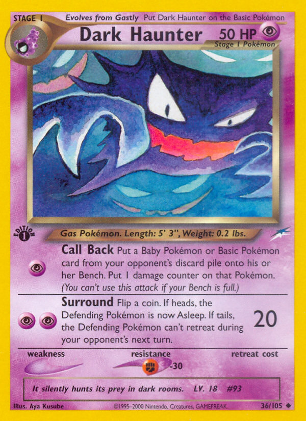 Dark Haunter (36/105) [Neo Destiny 1st Edition] | Exor Games Truro