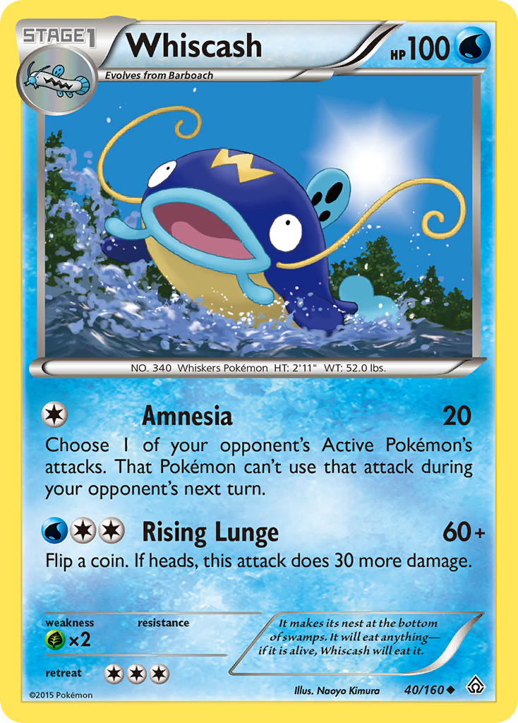 Whiscash (40/160) [XY: Primal Clash] | Exor Games Truro