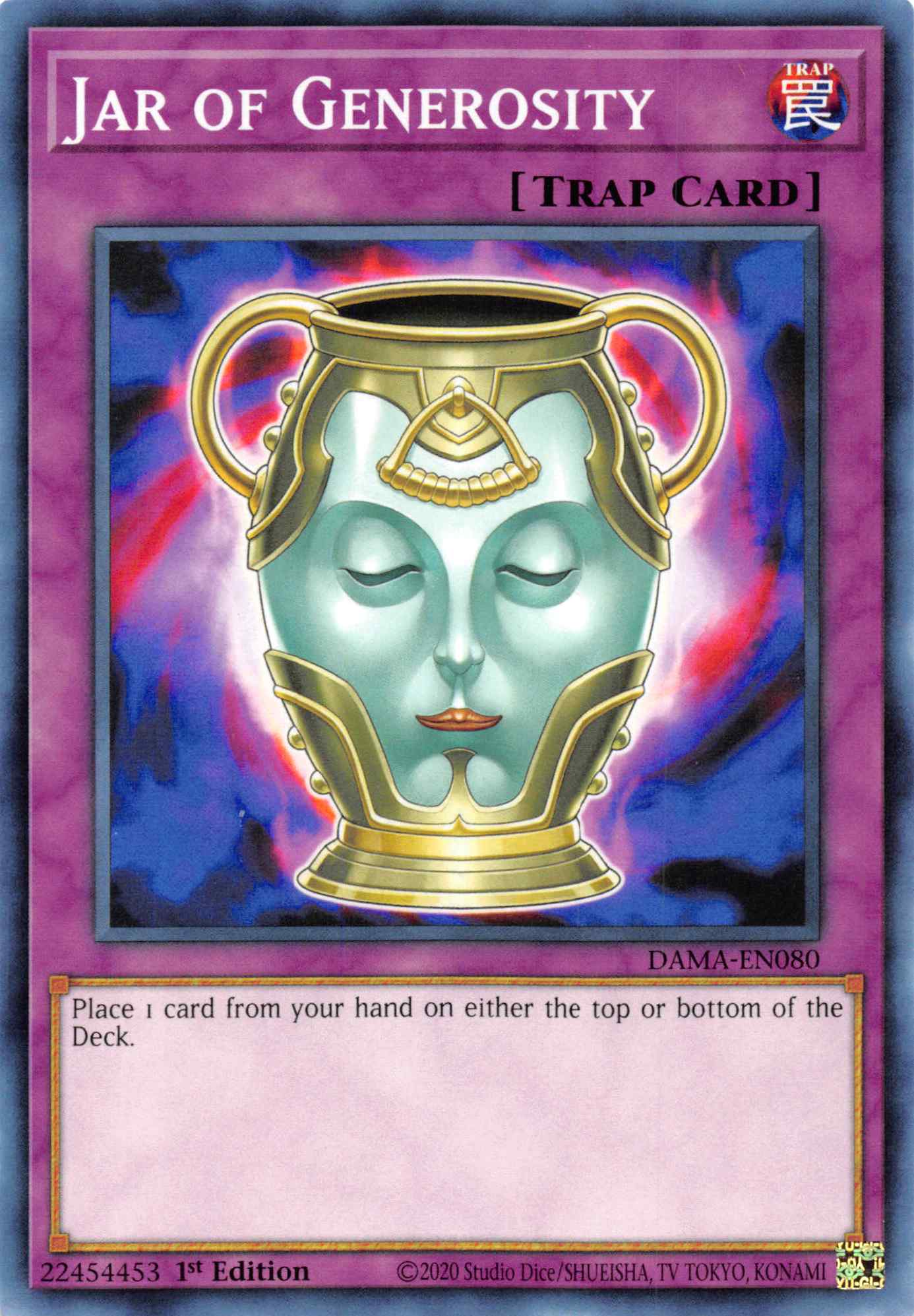 Jar of Generosity [DAMA-EN080] Common | Exor Games Truro