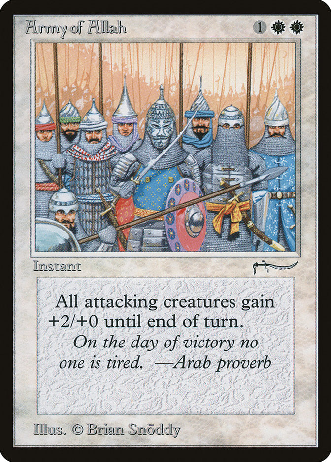 Army of Allah (Dark Mana Cost) [Arabian Nights] | Exor Games Truro