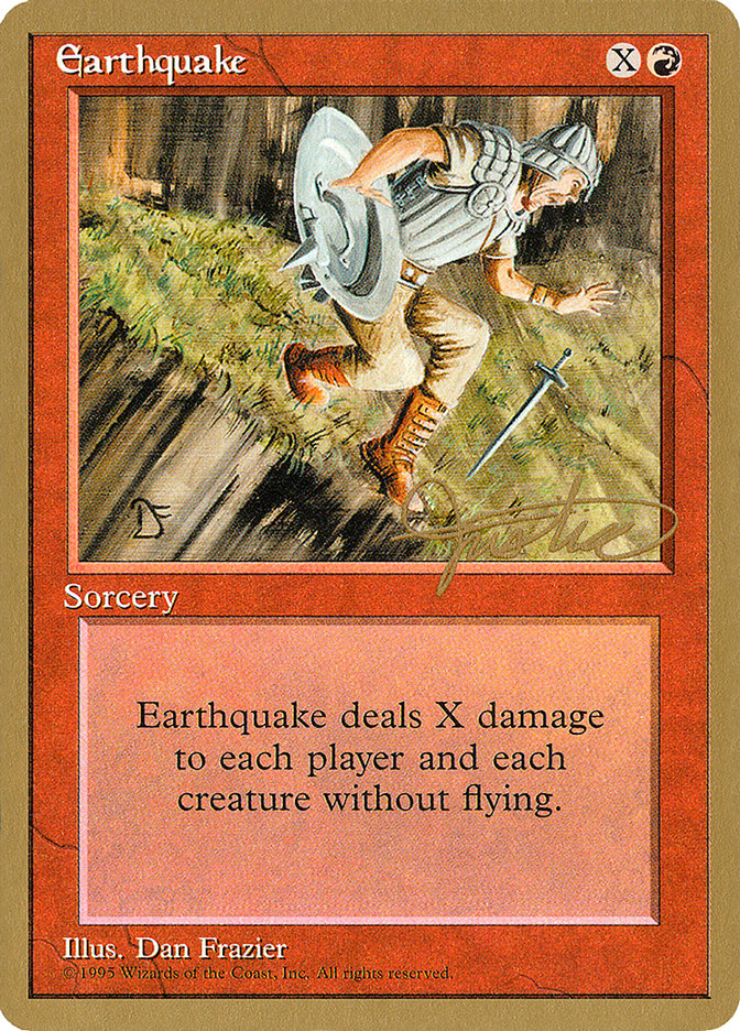 Earthquake (Mark Justice) [Pro Tour Collector Set] | Exor Games Truro