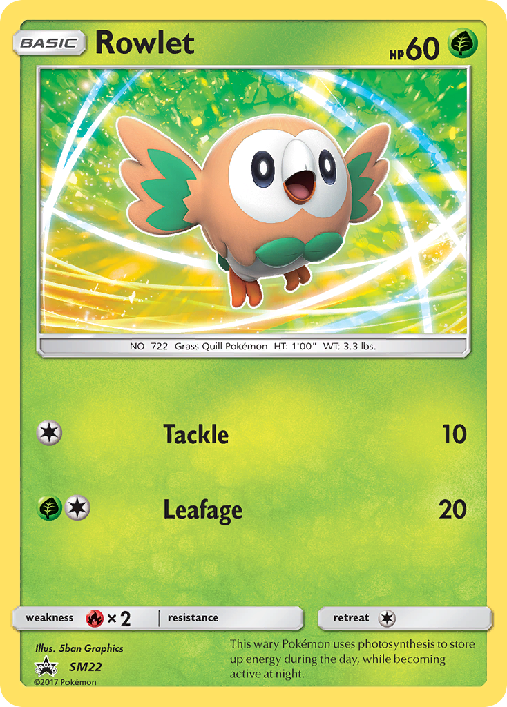 Rowlet (SM22) [Sun & Moon: Black Star Promos] | Exor Games Truro