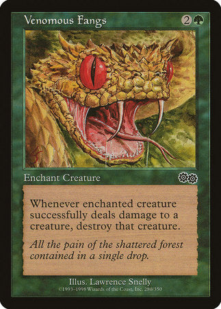 Venomous Fangs [Urza's Saga] | Exor Games Truro