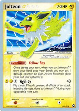 Jolteon Star (101/108) (Psychic Lock - Jason Klaczynski) [World Championships 2008] | Exor Games Truro