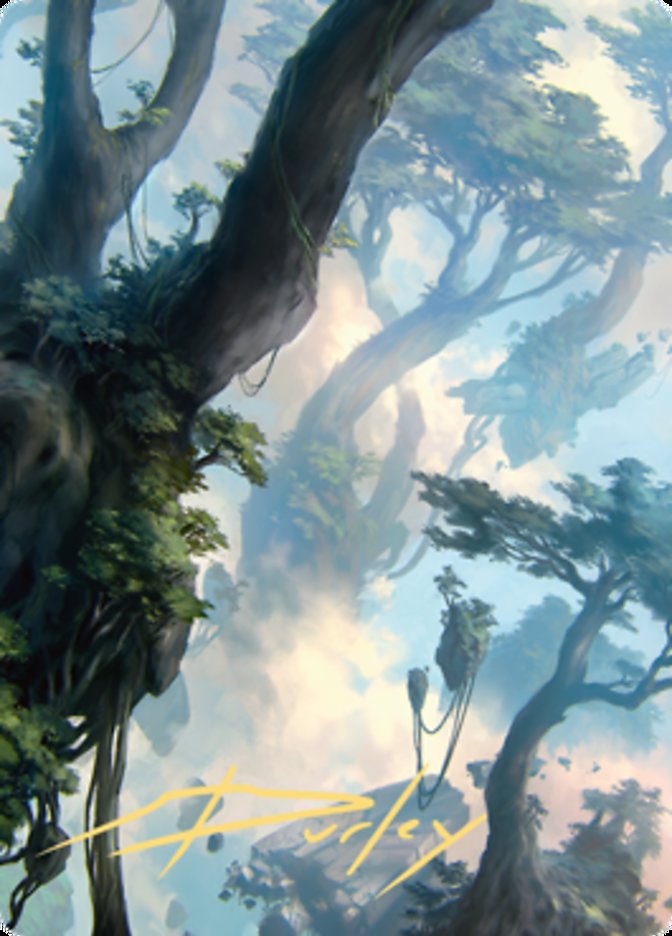 Forest 1 Art Card (Gold-Stamped Signature) [Zendikar Rising Art Series] | Exor Games Truro