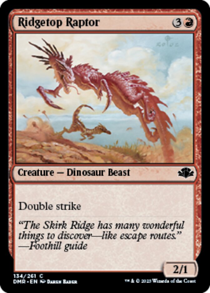 Ridgetop Raptor [Dominaria Remastered] | Exor Games Truro